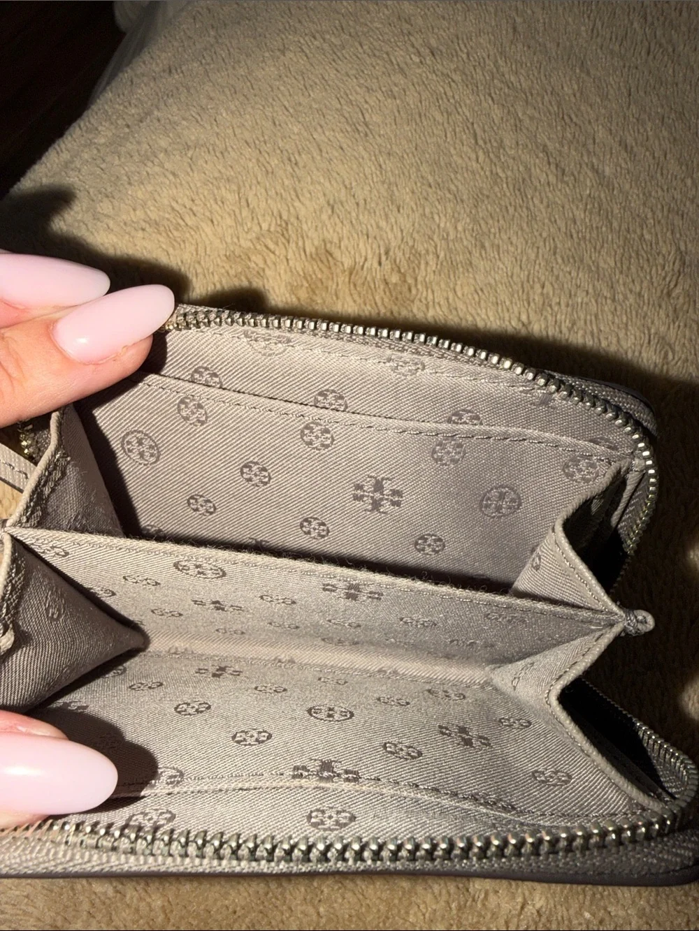 Tory Burch compact zip